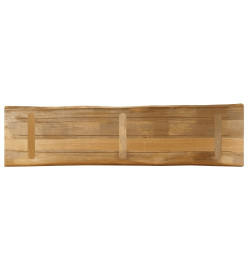 Dessus de table bord vivant 160x40x2,5 cm bois de manguier brut