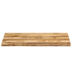 Dessus de table bord vivant 120x60x2,5 cm bois de manguier brut