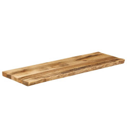 Dessus de table bord vivant 140x40x3,8 cm bois de manguier brut