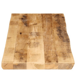 Dessus de table bord vivant 110x40x3,8 cm bois de manguier brut