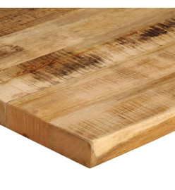 Dessus de table bord vivant 70x60x3,8 cm bois de manguier brut