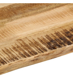 Dessus de table bord vivant 70x60x3,8 cm bois de manguier brut