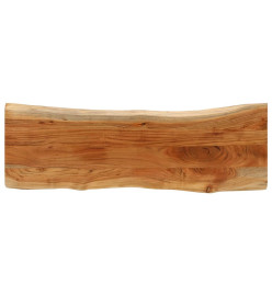 Dessus de table 140x40x3,8 cm rectangulaire bois massif acacia