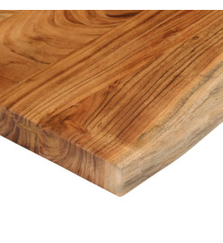 Dessus de table 140x40x3,8 cm rectangulaire bois massif acacia