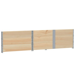 Colliers de palette 3 pcs 150x100 cm bois de pin solide