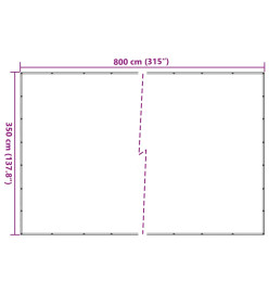 Filet pour remorque vert 3,5x8 m PEHD