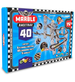 Marble Racetrax Ensemble de circuit à billes 40 feuilles 6 m