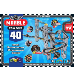 Marble Racetrax Ensemble de circuit à billes 40 feuilles 6 m