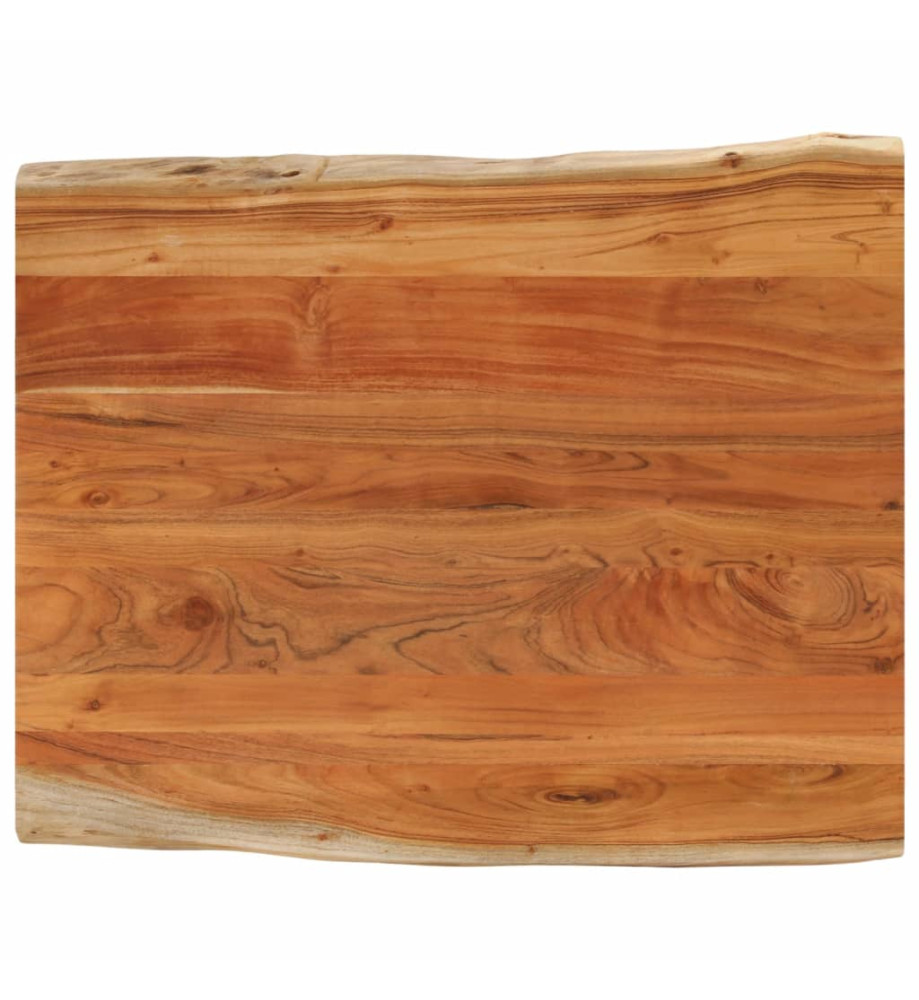 Dessus de table 100x80x3,8 cm rectangulaire bois massif acacia