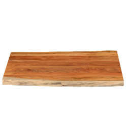 Dessus de table 100x80x3,8 cm rectangulaire bois massif acacia