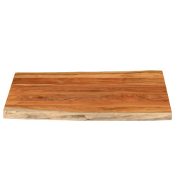 Dessus de table 90x80x2,5 cm rectangulaire bois massif d'acacia