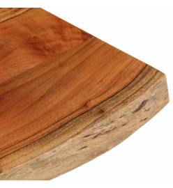 Dessus de table 70x40x3,8 cm rectangulaire bois massif d'acacia