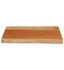 Dessus de table 50x40x3,8 cm rectangulaire bois massif d'acacia