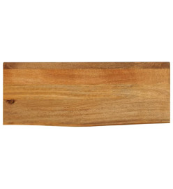 Dessus de table à bord vivant 70x20x3,8 cm bois massif manguier