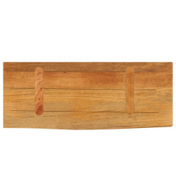 Dessus de table à bord vivant 70x20x3,8 cm bois massif manguier