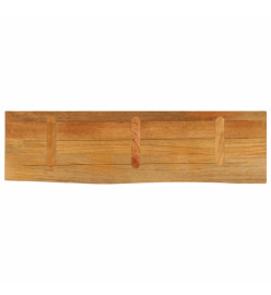 Dessus de table à bord vivant 100x20x2,5cm bois massif manguier