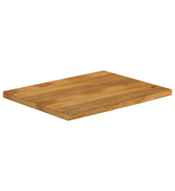 Dessus de table à bord vivant 80x60x3,8 cm bois massif manguier