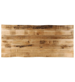 Dessus de table bord vivant 140x60x2,5 cm bois de manguier brut