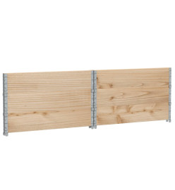 Colliers de palette 3 pcs 100x100 cm bois de pin solide