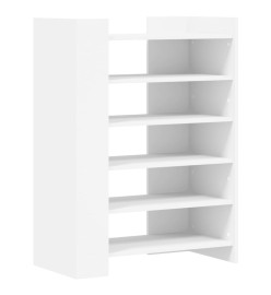 Armoire à chaussures blanc 74,5x37,5x100 cm bois d'ingénierie