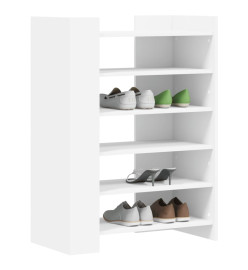 Armoire à chaussures blanc 74,5x37,5x100 cm bois d'ingénierie