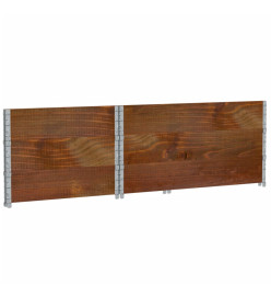 Colliers de palette 3 pcs marron 120x80 cm bois de pin solide