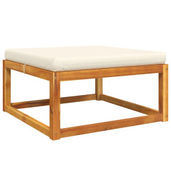 Salon de jardin avec coussins 10 pcs bois d'acacia solide