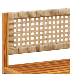 Salon de jardin avec coussins 10 pcs bois d'acacia solide