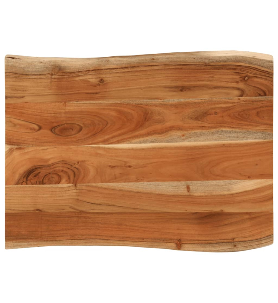 Dessus de table 70x60x3,8 cm rectangulaire bois massif d'acacia