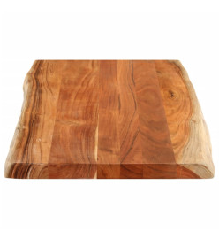 Dessus de table 100x60x2,5cm rectangulaire bois massif d'acacia