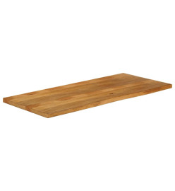 Dessus de table à bord vivant 140x60x2,5cm bois massif manguier