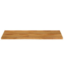 Dessus de table à bord vivant 140x60x3,8cm bois massif manguier