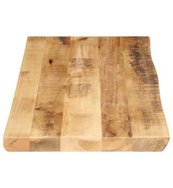 Dessus de table bord vivant 100x40x2,5 cm bois de manguier brut