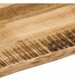 Dessus de table bord vivant 90x60x2,5 cm bois de manguier brut