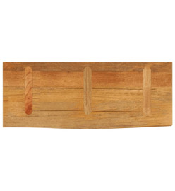 Dessus de table à bord vivant 90x40x3,8 cm bois massif manguier