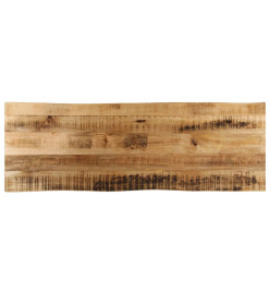 Dessus de table bord vivant 120x40x2,5 cm bois de manguier brut