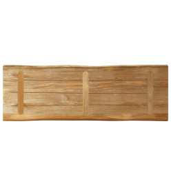 Dessus de table bord vivant 120x40x2,5 cm bois de manguier brut