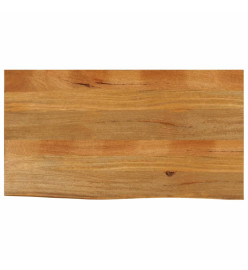 Dessus de table à bord vivant 100x60x3,8cm bois massif manguier