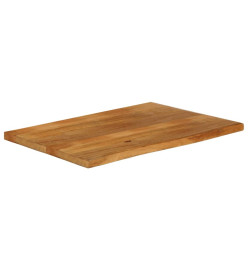 Dessus de table à bord vivant 100x60x3,8cm bois massif manguier