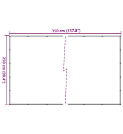 Filet pour remorque vert 2,5x3,5 m PEHD