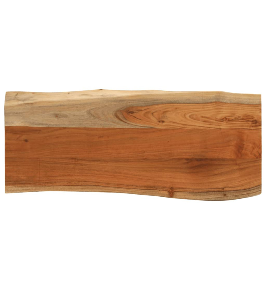 Dessus de table 100x40x3,8 cm rectangulaire bois massif acacia