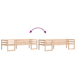 Cadre de lit d'enfant 75x190 cm bois de pin massif