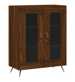 Buffet chêne marron 69,5x34x90 cm bois d'ingénierie