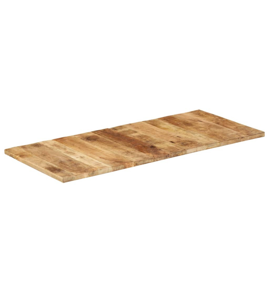 Dessus de table bois de manguier solide 25-27 mm 140x60 cm