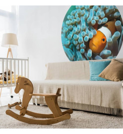 WallArt Papier peint cercle Nemo the Anemonefish 142,5 cm