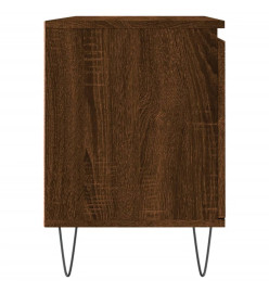 Meuble TV chêne marron 104x35x50 cm bois d'ingénierie