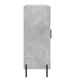 Buffet gris béton 69,5x34x90 cm bois d'ingénierie