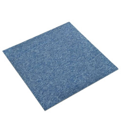 Dalles de tapis de sol 20 pcs 5 m² 50x50 cm Bleu