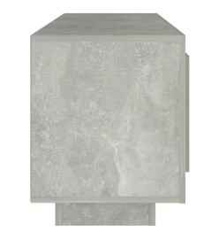 Meuble TV gris béton 102x35x45 cm bois d'ingénierie