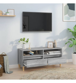 Meuble TV sonoma gris 100x34,5x44,5 cm bois d'ingénierie